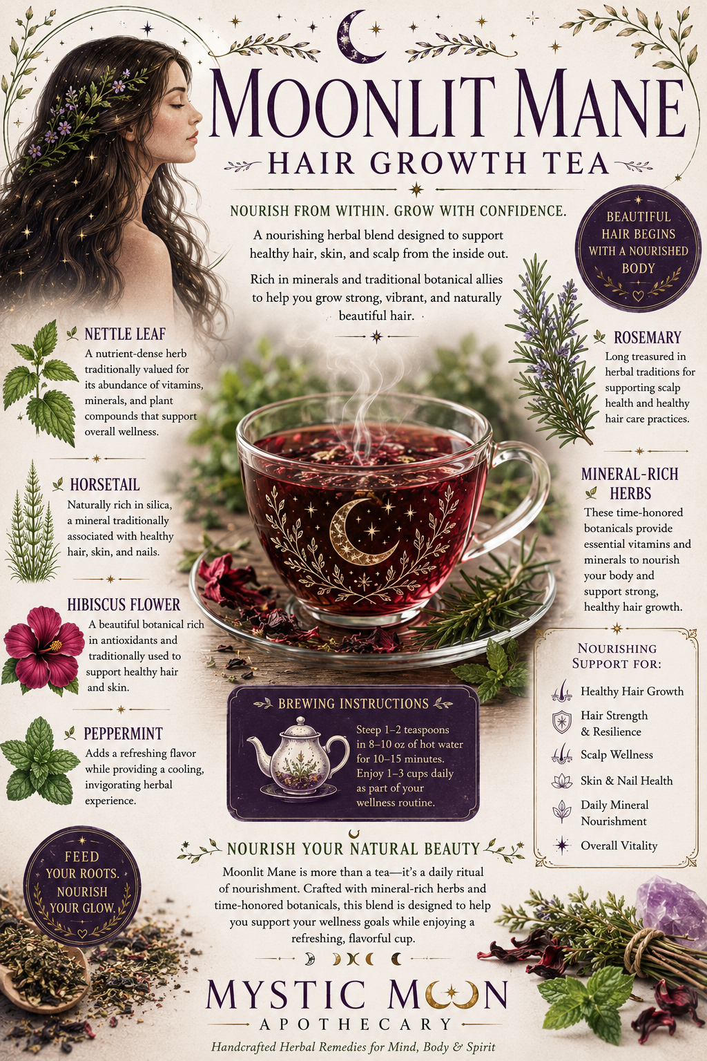 Moonlit Mane (Hair Growth Tea)