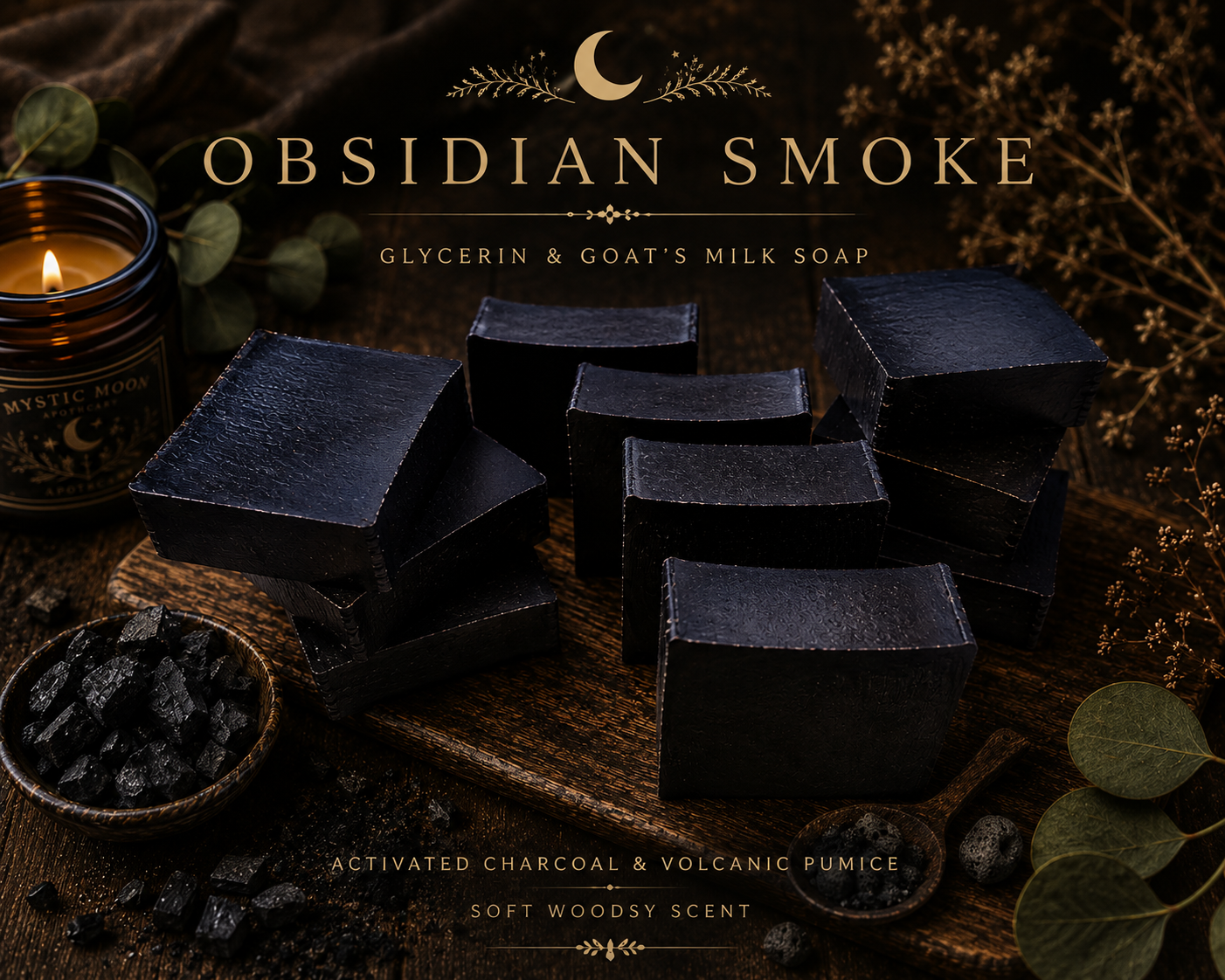 Obsidian Smoke Pumice Soap