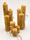 HAND-ROLLED BEESWAX CANDLES (Large)