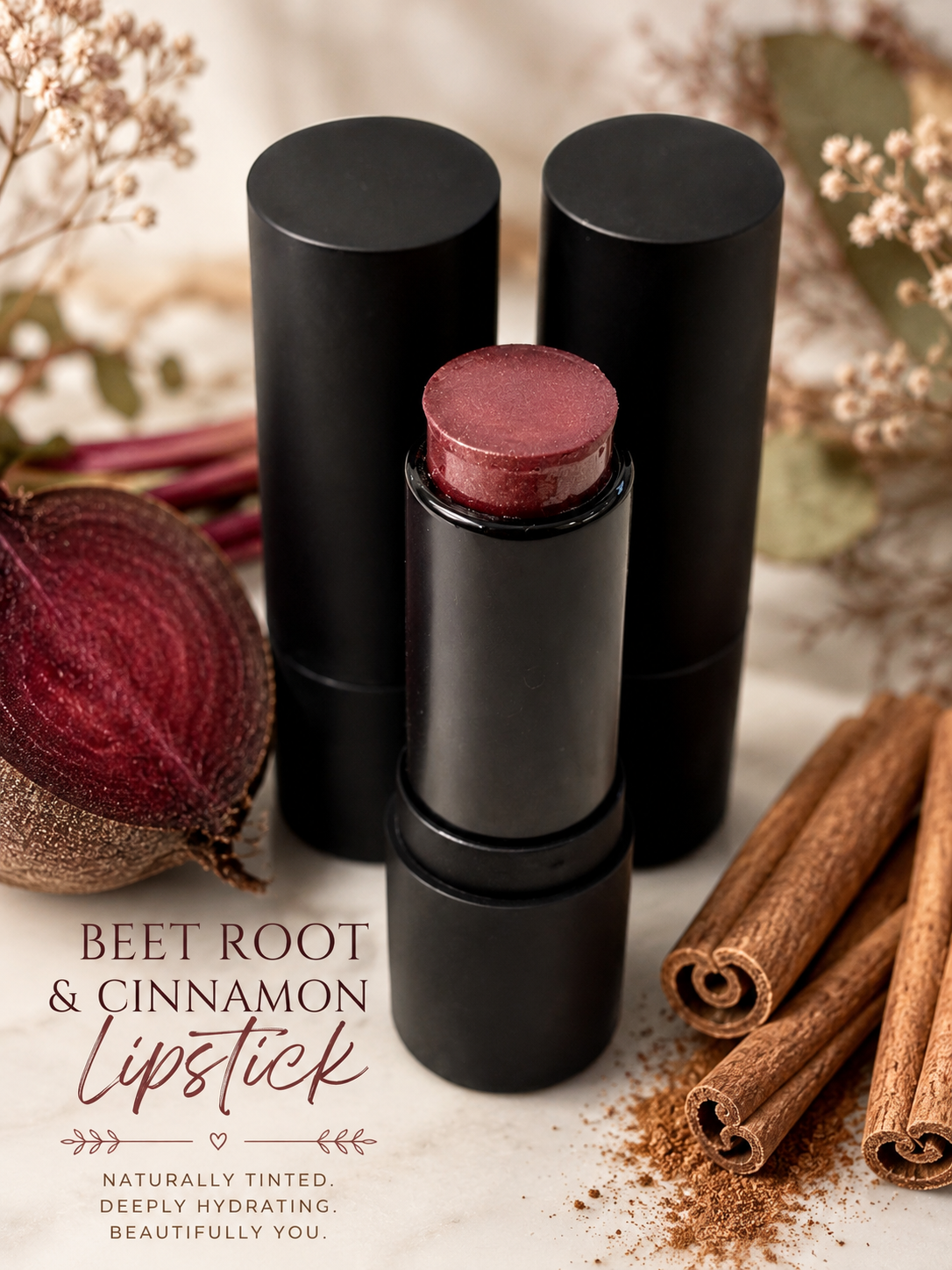 Beet Root & Cinnamon Botanical Lipstick